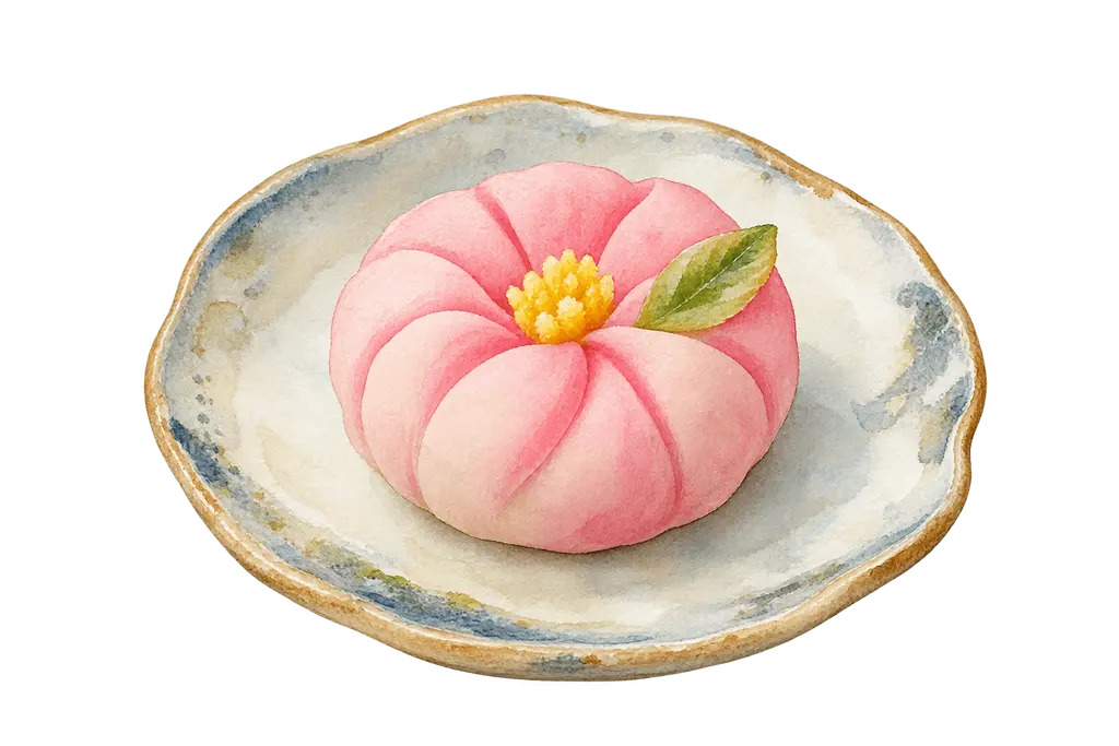 水彩の和菓子。施設だより向けフリー素材